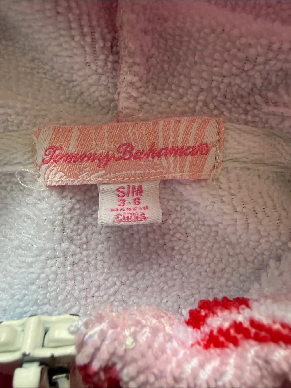 Tommy Bahama Pink Hooded Fruit-Print Coverup - Small/Medium 3-6